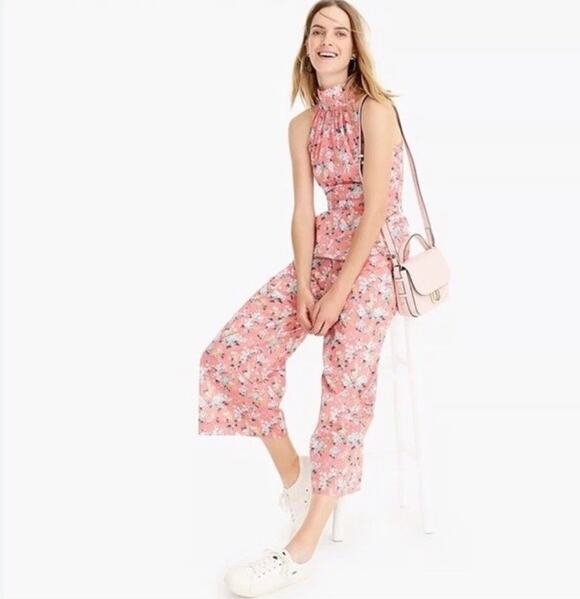 J. Crew Pants - J Crew High-neck jumpsuit in Liberty Print Josephine floral Size 4 Feminine Chic